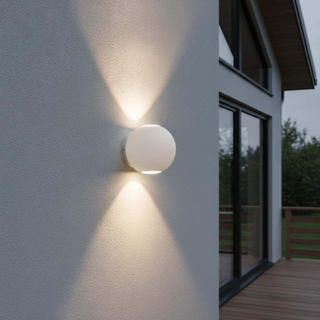 Applique murale unique Como 2 lumières blanches
