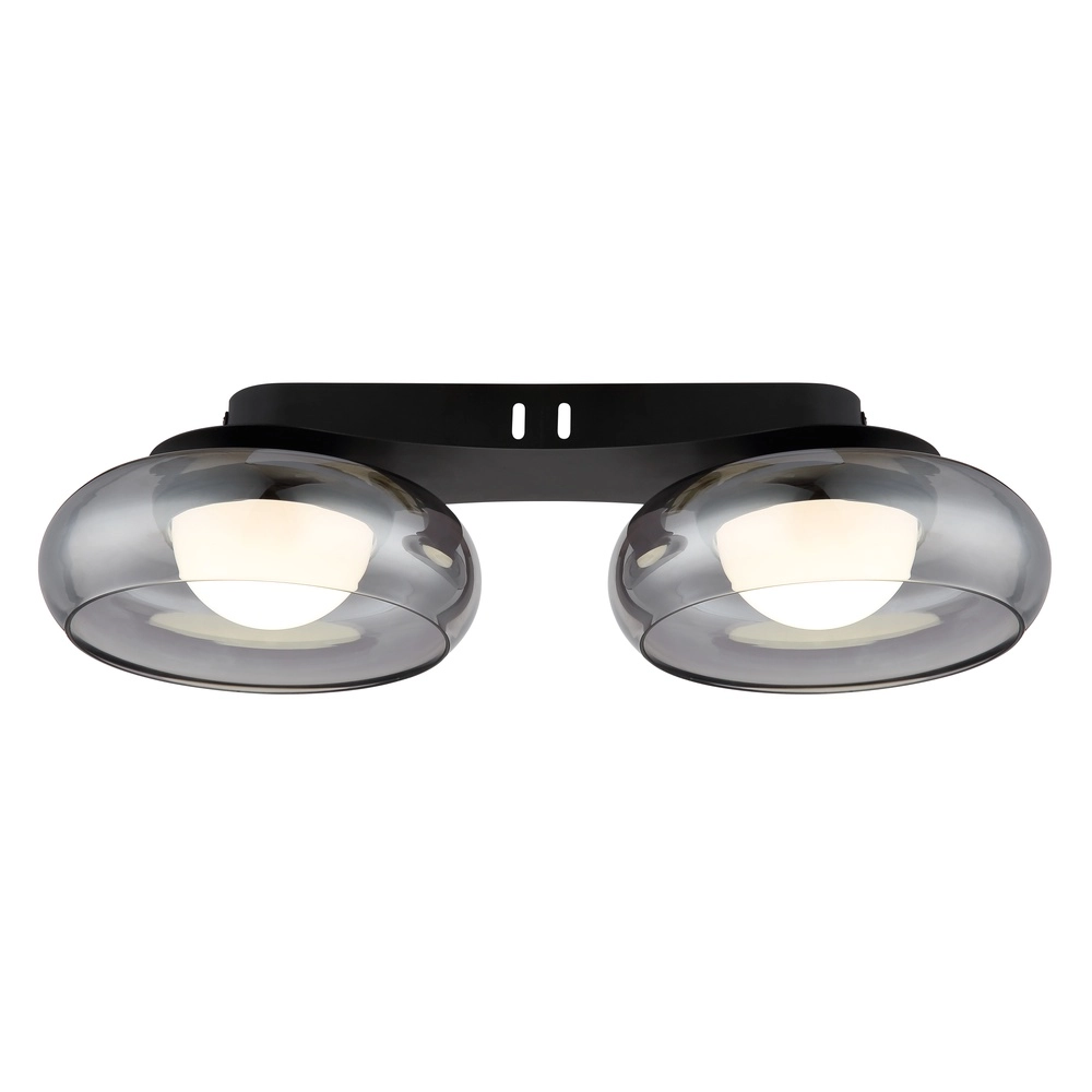 Lampe de plafond à design Carlene 2-noir clair Globo 9007371569175