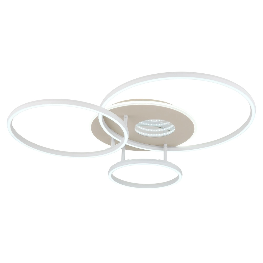 Plafonnier moderne Invertina rond sable brun Globo 9007371578856