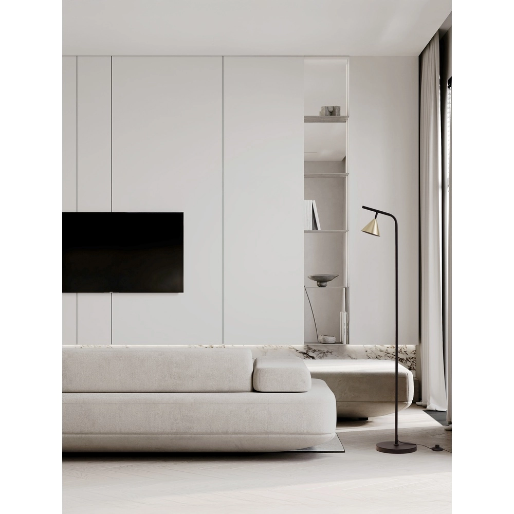 Lampadaire Conico noir avec or Lyora 5212017475473