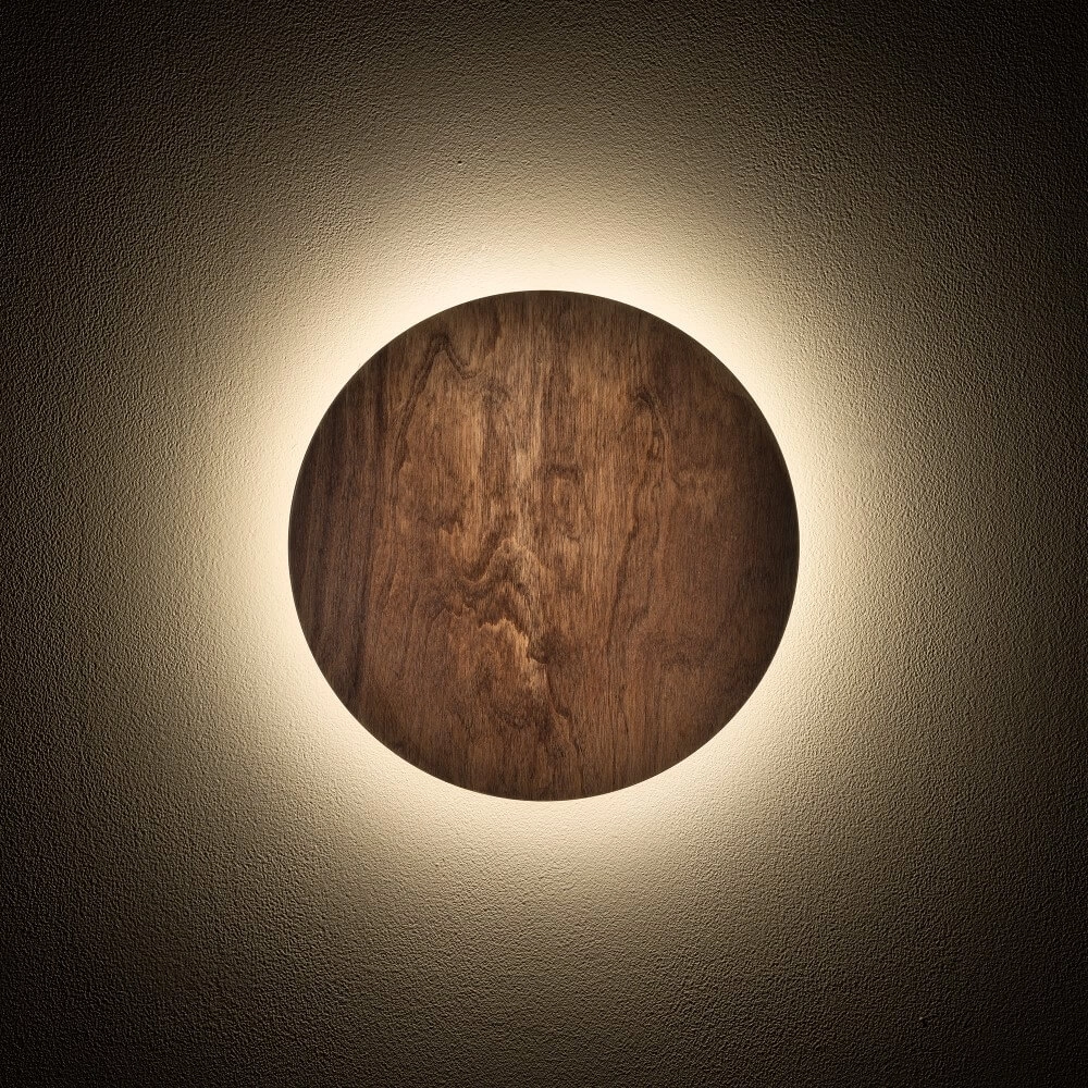 Applique murale Ring Timber S Bois LED Lyora 5903139112888