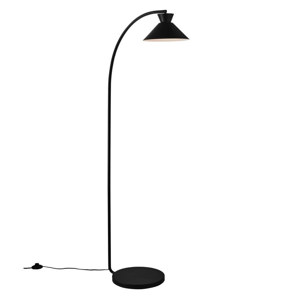 Lampadaire élégant Dial noir