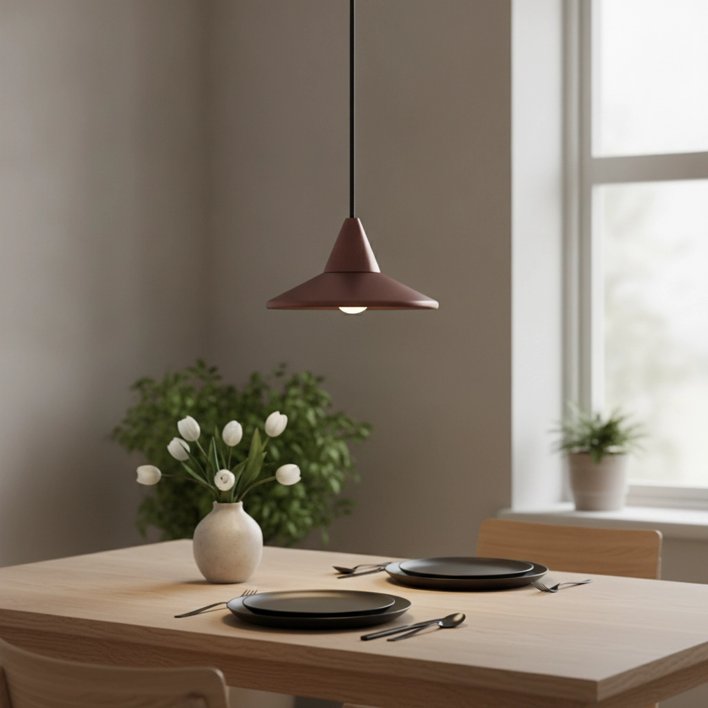 Suspension Dro Design élégant brun café
