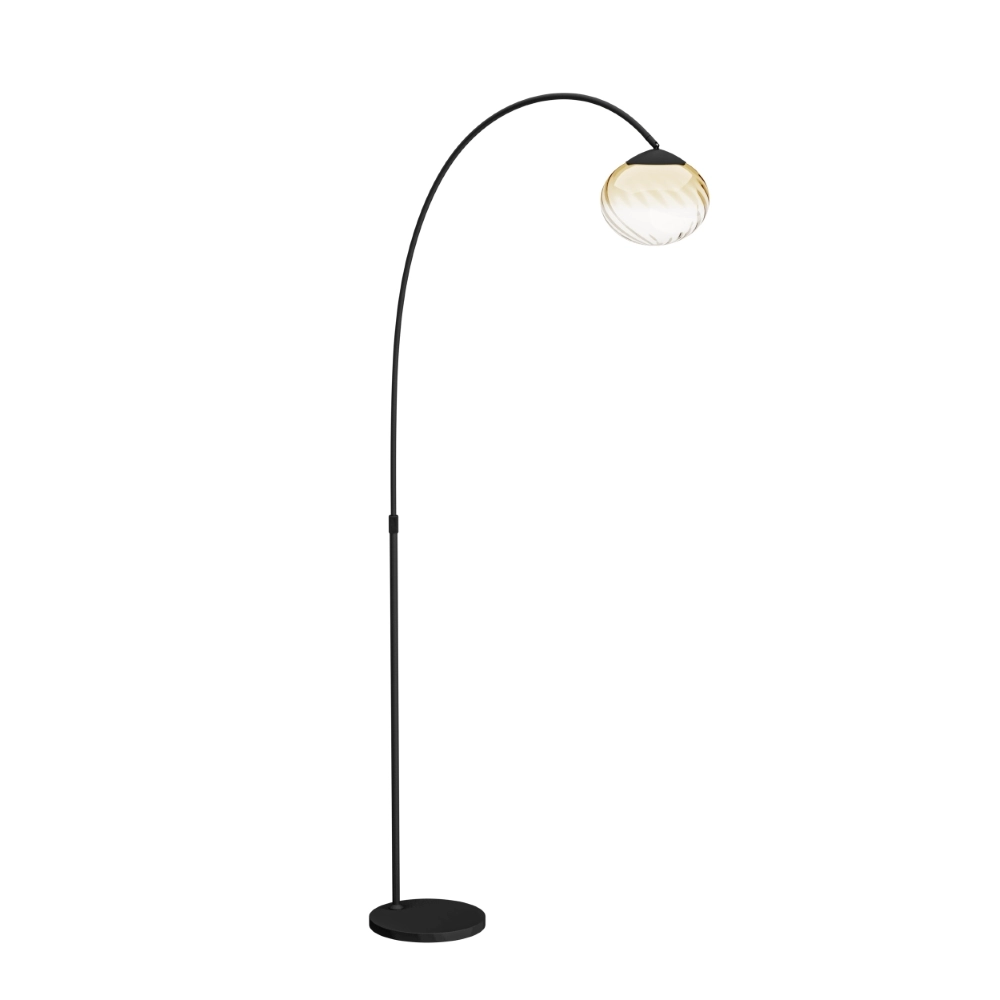 Floor lamp Pantoja black with CCT