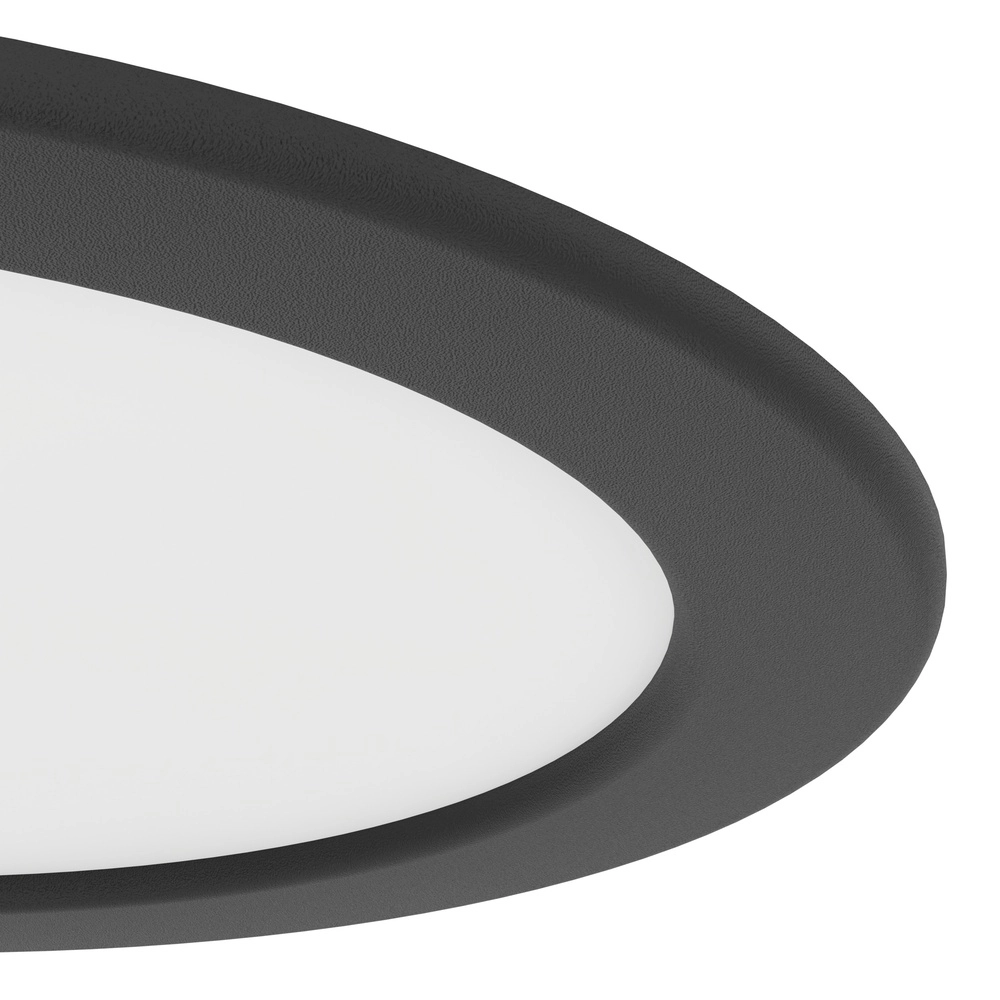 Lampe encastrée Fueva 6 rond - noir - Ø 16,8 cm Eglo 9008606330690