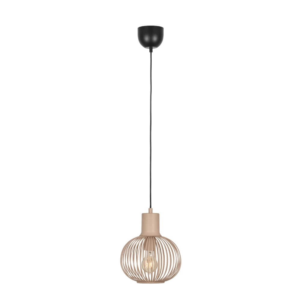 Lampe suspendue en fil de fer Gila Ø 23cm - sable
