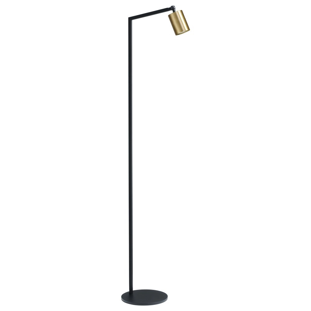Lampadaire noir Bounce avec une tache dorée Lampadaire noir Bounce avec une tache dorée