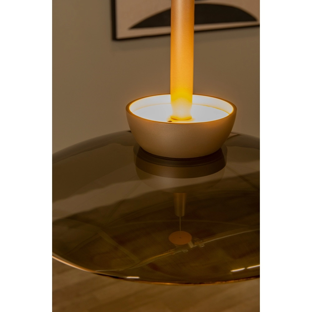 Suspension à LED en verre Santiago Ø 32cm - champagne Premium by Lucide 5411212221919