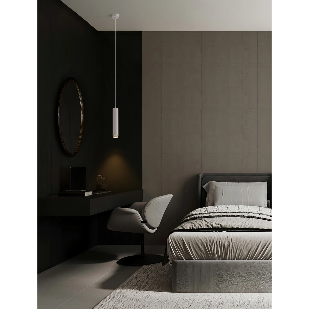 Suspension Nessi blanc avec noir Lyora 5212017475176