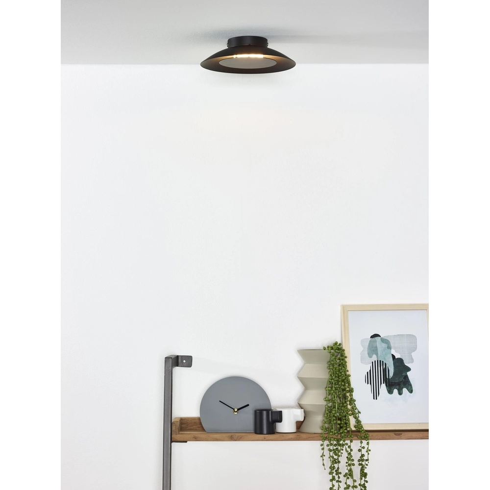 Lampe de plafond Foskal Ø 21,5 cm noir Lucide 5411212791498