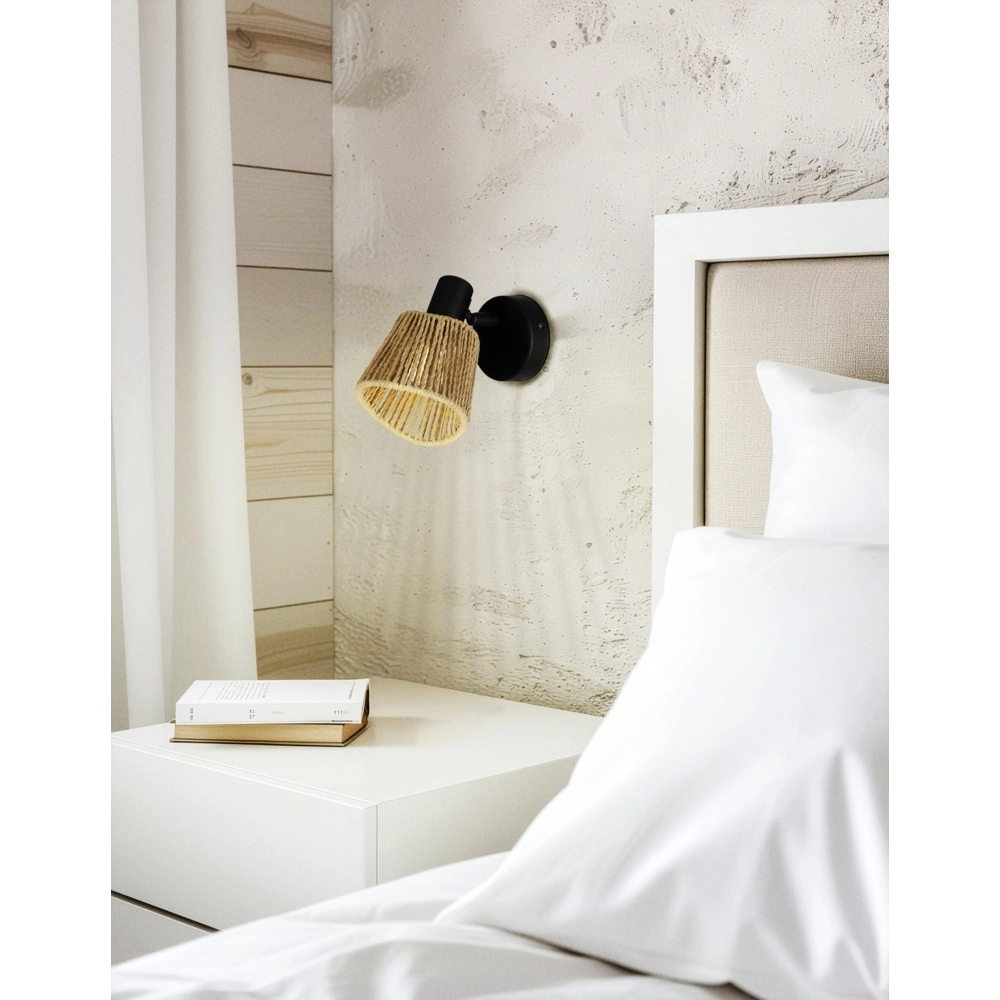 Applique murale en rotin Keelby cheville Eglo 9002759441289