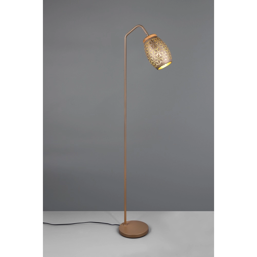 Lampadaire Bidar brun café Trio 4017807633375