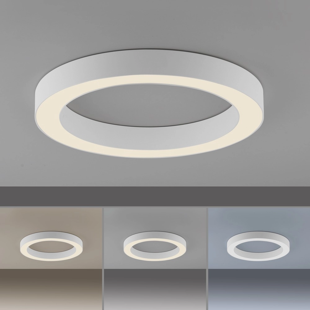 Lampe de plafond LED élégante Pure Lines Round Ø 35cm - blanc Paul Neuhaus 4012248395226