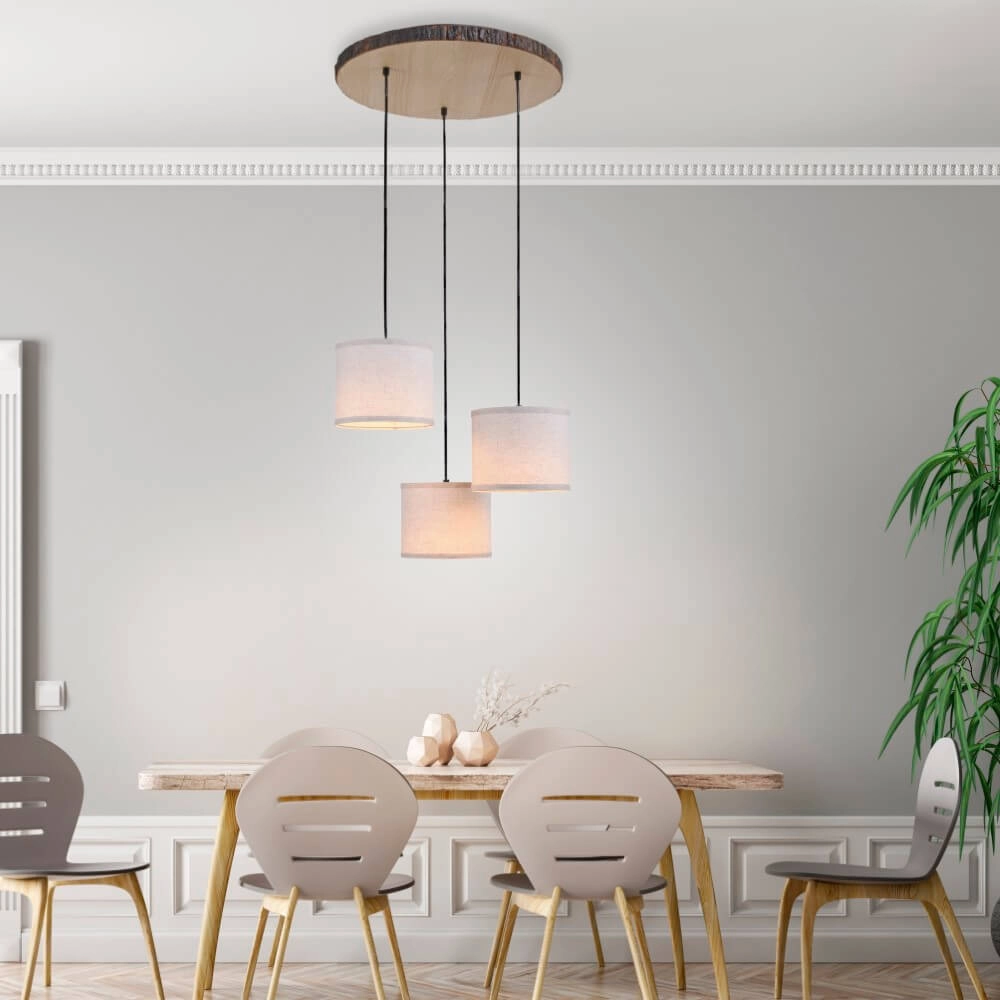 Plafonnier rural Bark bois Just Light 4043689975937