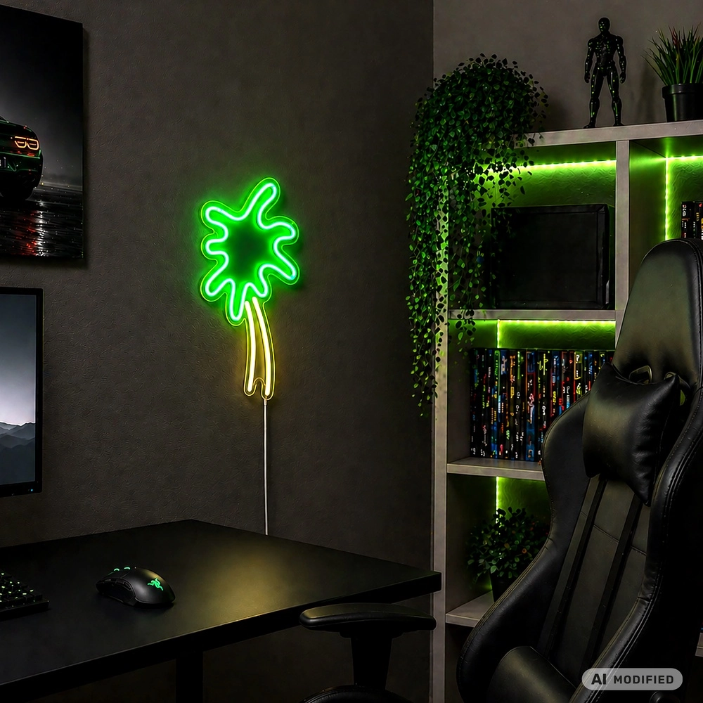 Lampe murale au néon Neon-Tales palm Brilliant 4004353476945