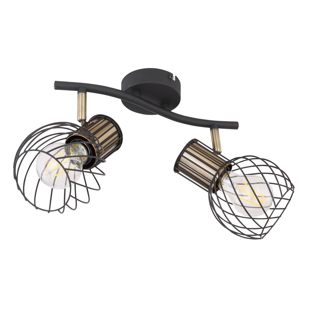 Lampe de plafond Argusto 2-noir clair Globo 9007371390717