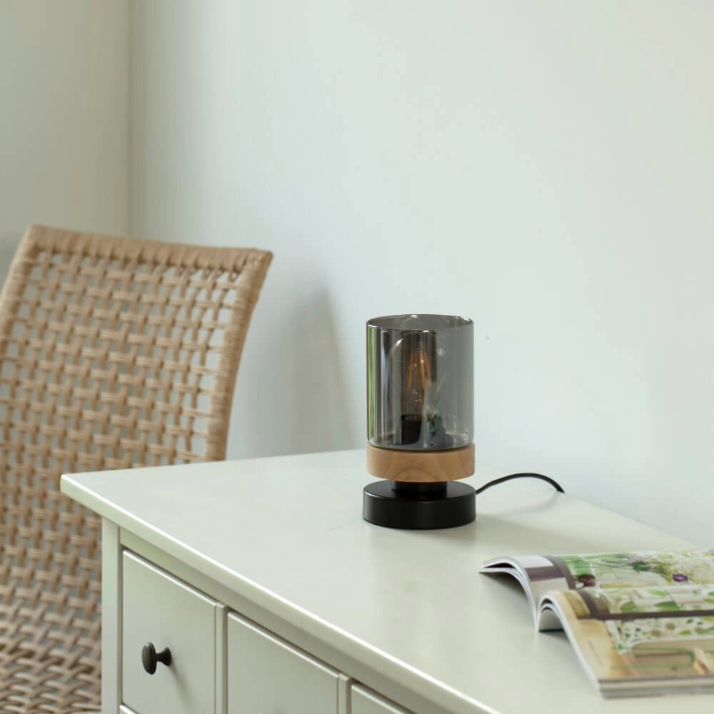 Lampe de table Pasqual noir Just Light 4043689986087