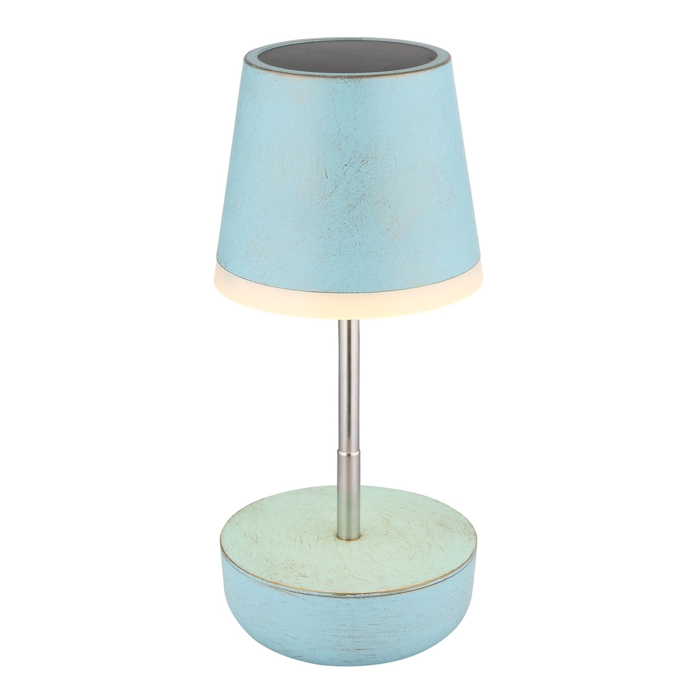 Lampe de table solaire Felina bleu