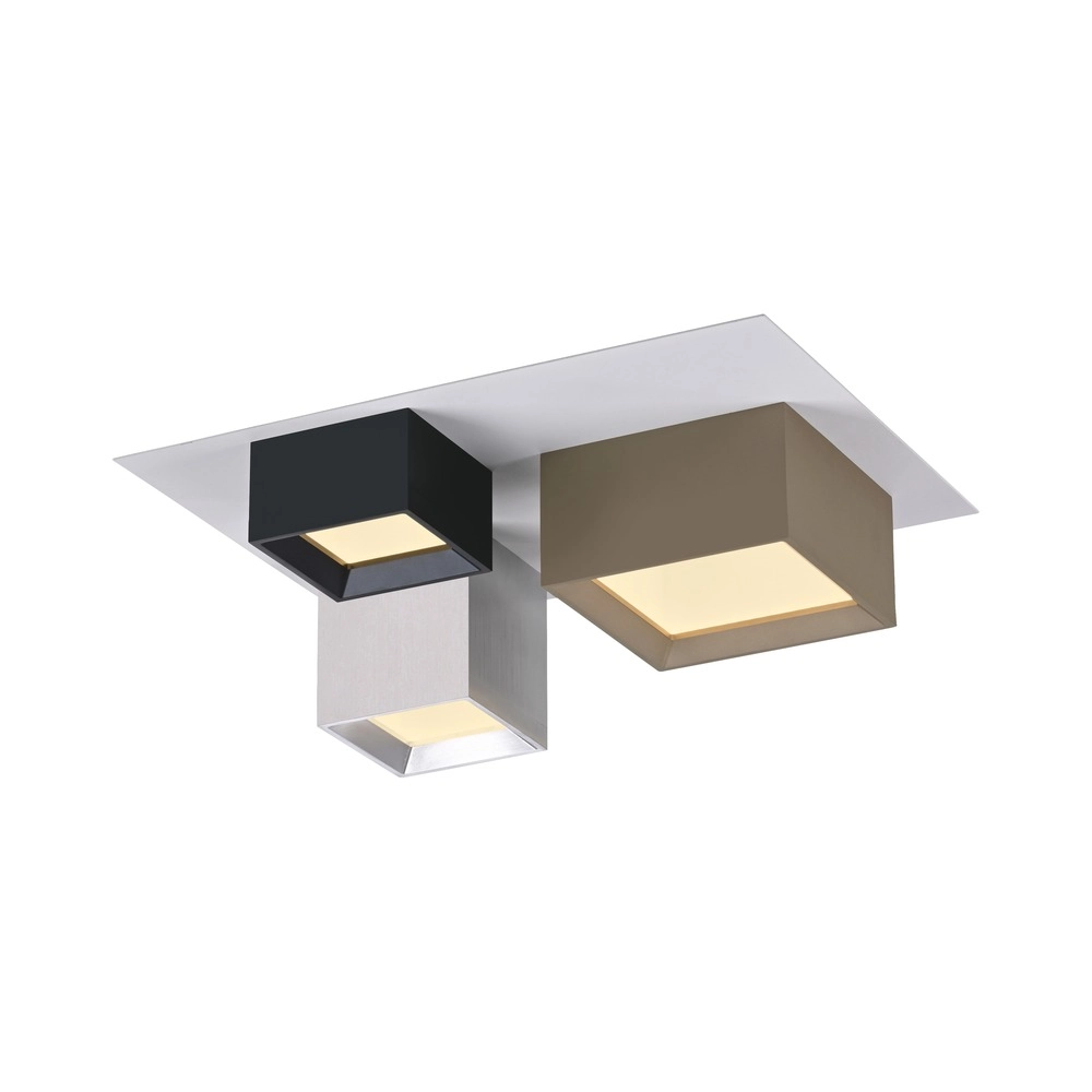 Lumière LED de plafond Pure Manhattan 3-lumière Paul Neuhaus 4012248396872
