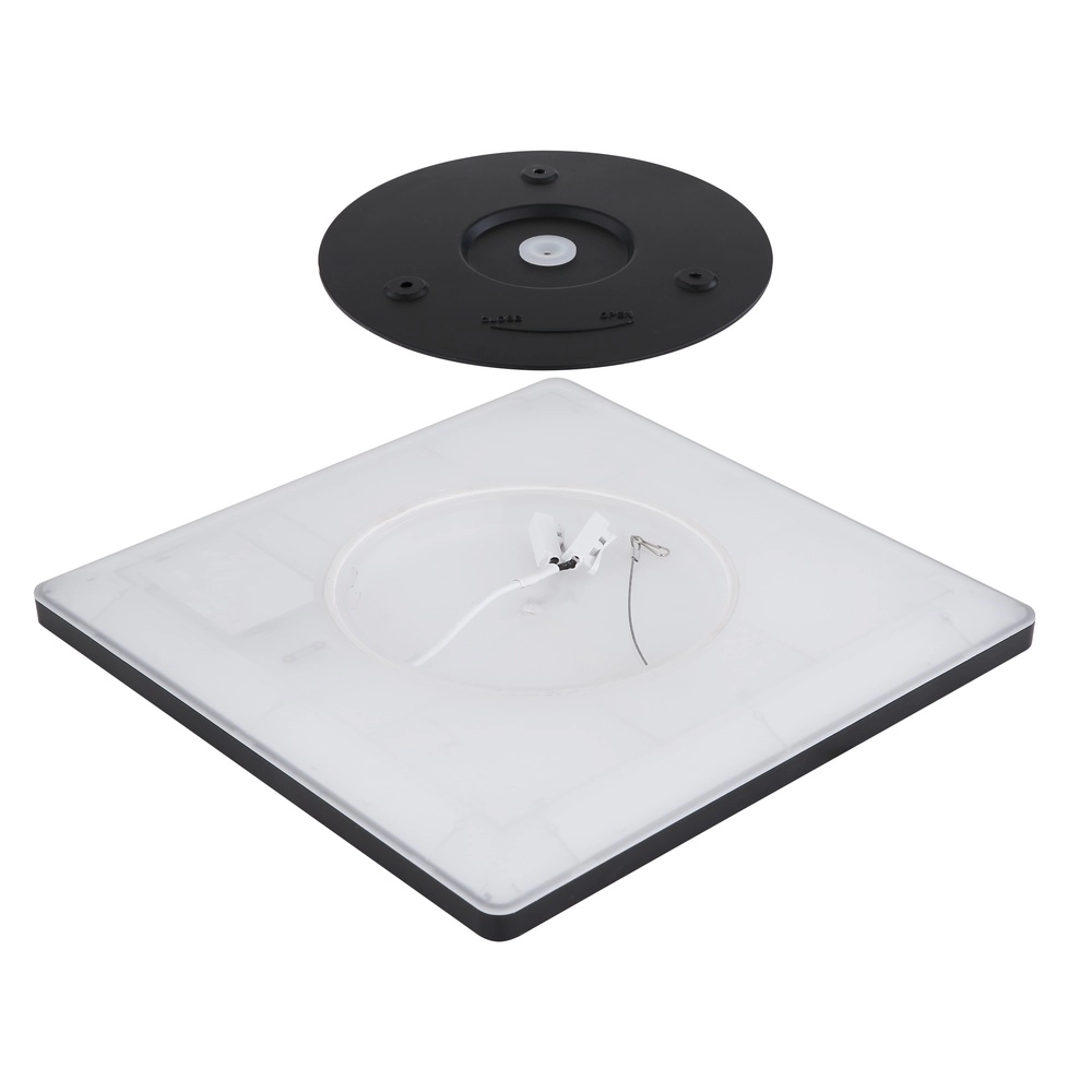 Éclairage de plafond Sapana Carré 42cm Noir Globo 9007371429738