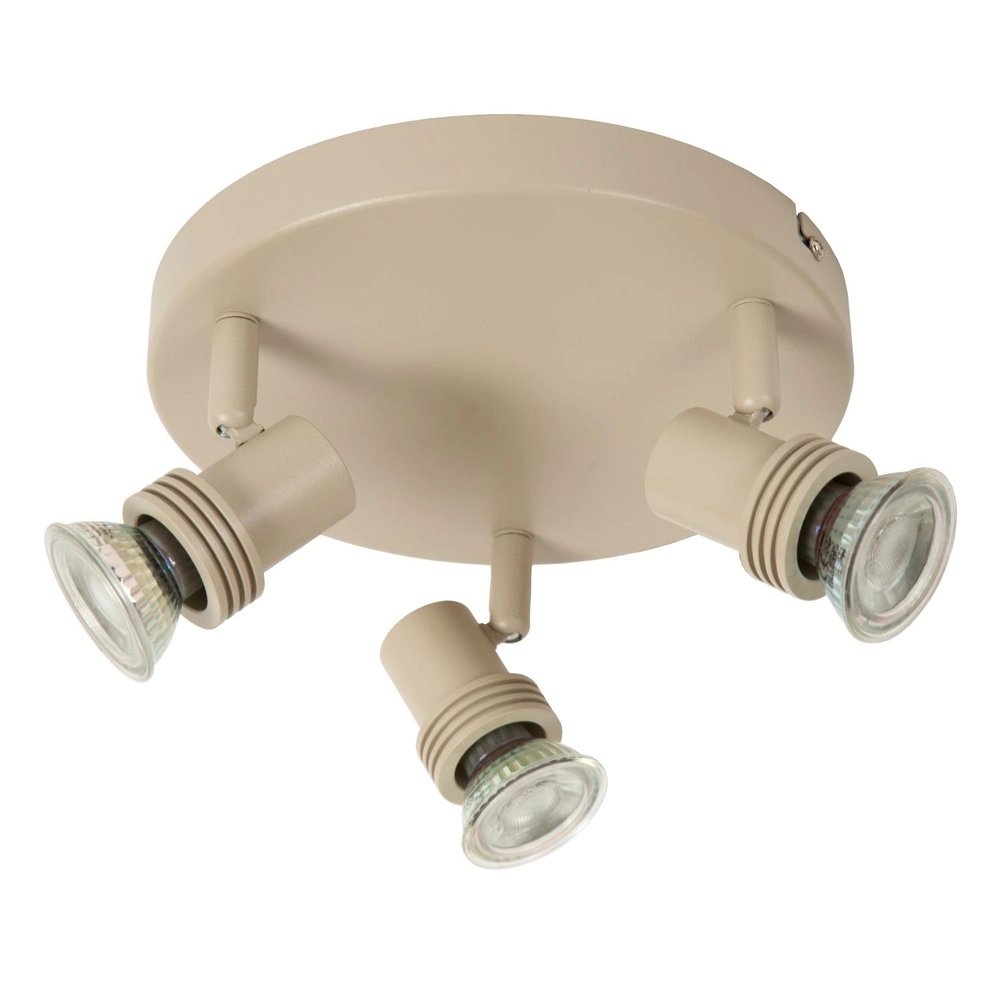 Projecteur de plafond Kianti Brun sable clair à 3