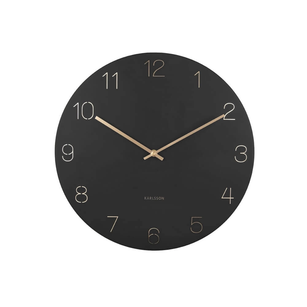 Horloge murale Charm noir - Ø 40cm