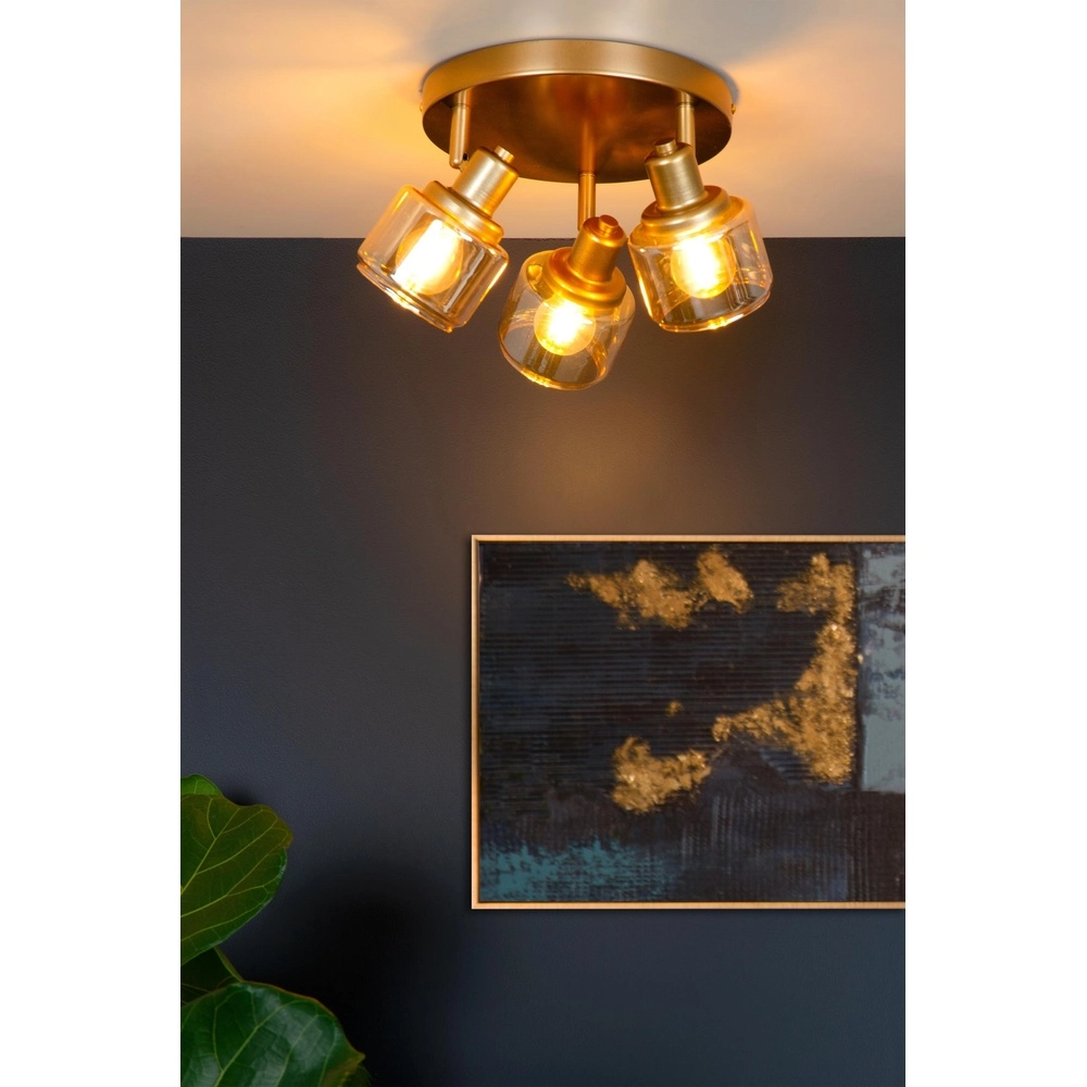 Lampe de plafond Bjorn Or 3 vieux Lucide 5411212771261