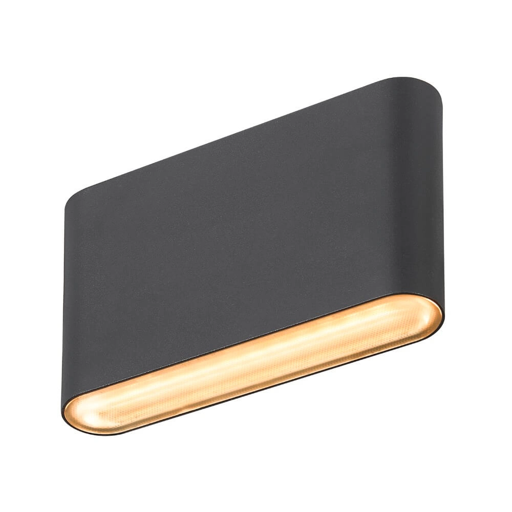 Spot mural LED Oval 14 Haut et bas - noir Spot mural LED Oval 14 Haut et bas - noir