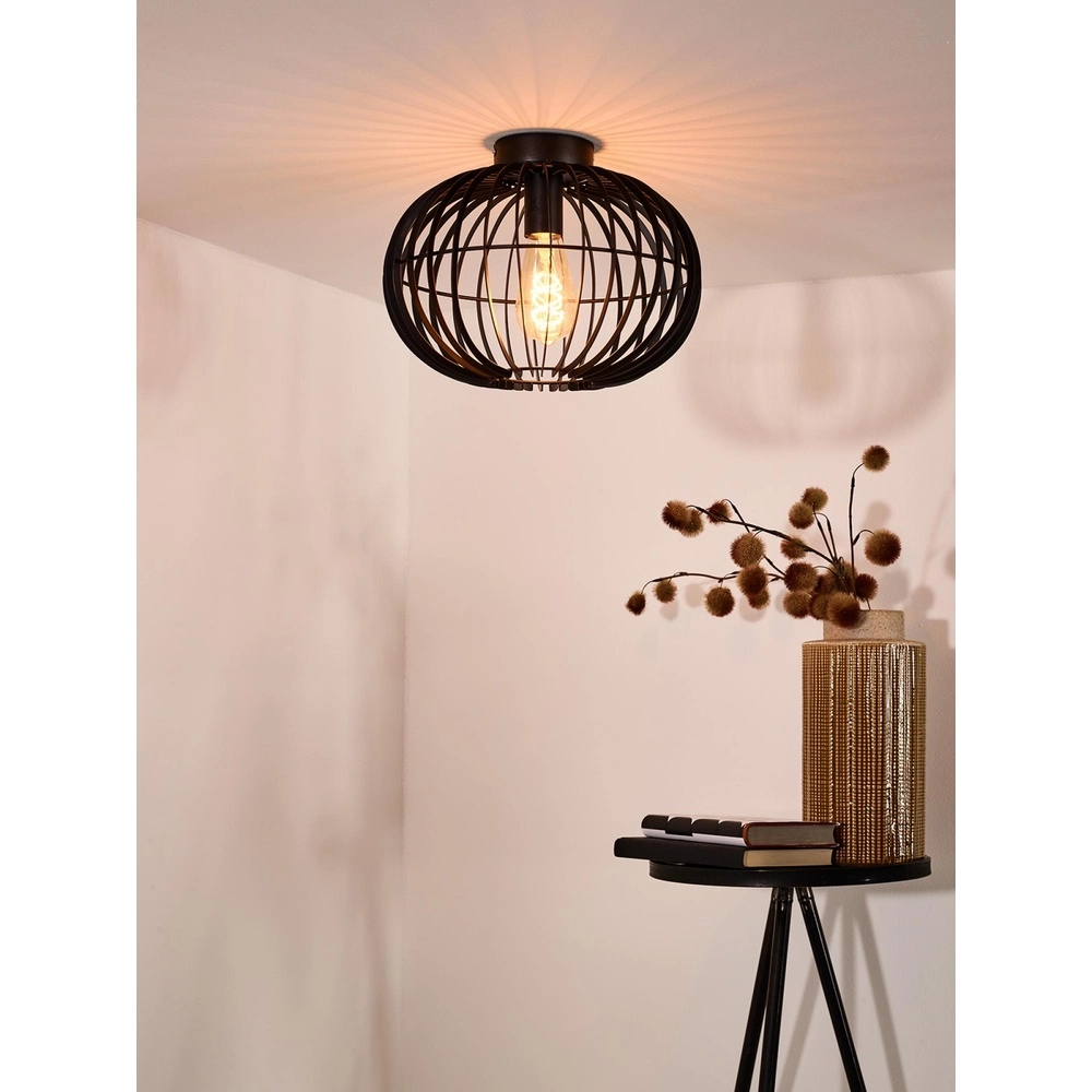Lampe de plafond Reda Ø 32cm noir Lucide 5411212782526