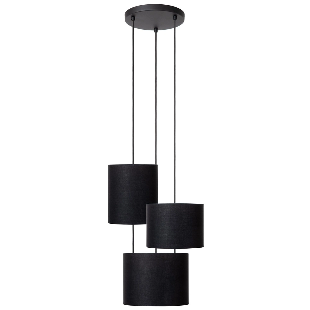Lampe pendante à 3 lampes Maya Noir
