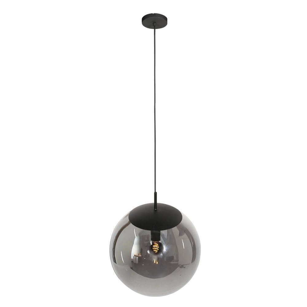 Suspension Bollique noir avec verre fumé Steinhauer 8712746177558
