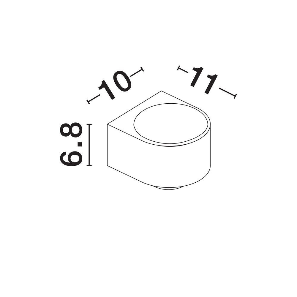Spot monté en surface Opera Up & Down Anthracite Lyora 5212017470492