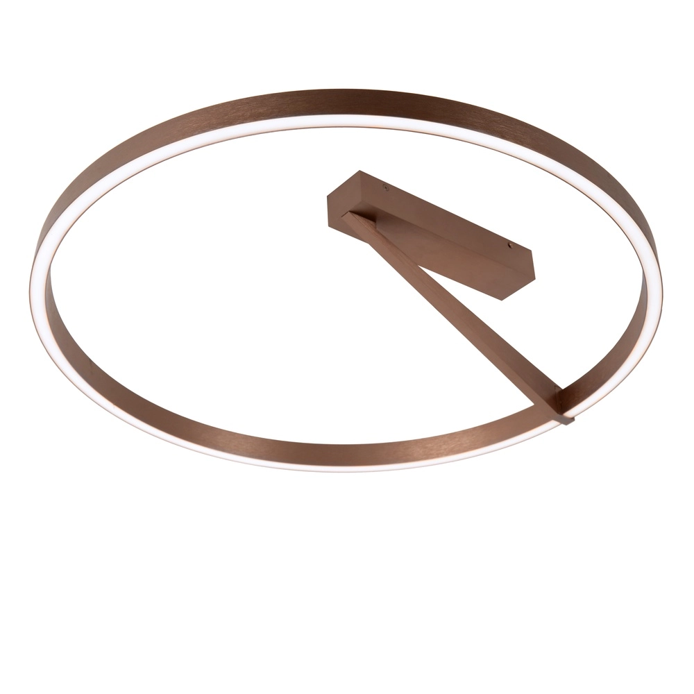 Lampe de plafond à design Applause Ø 60cm - café brun - avec télécommande Premium by Lucide 5411212221810