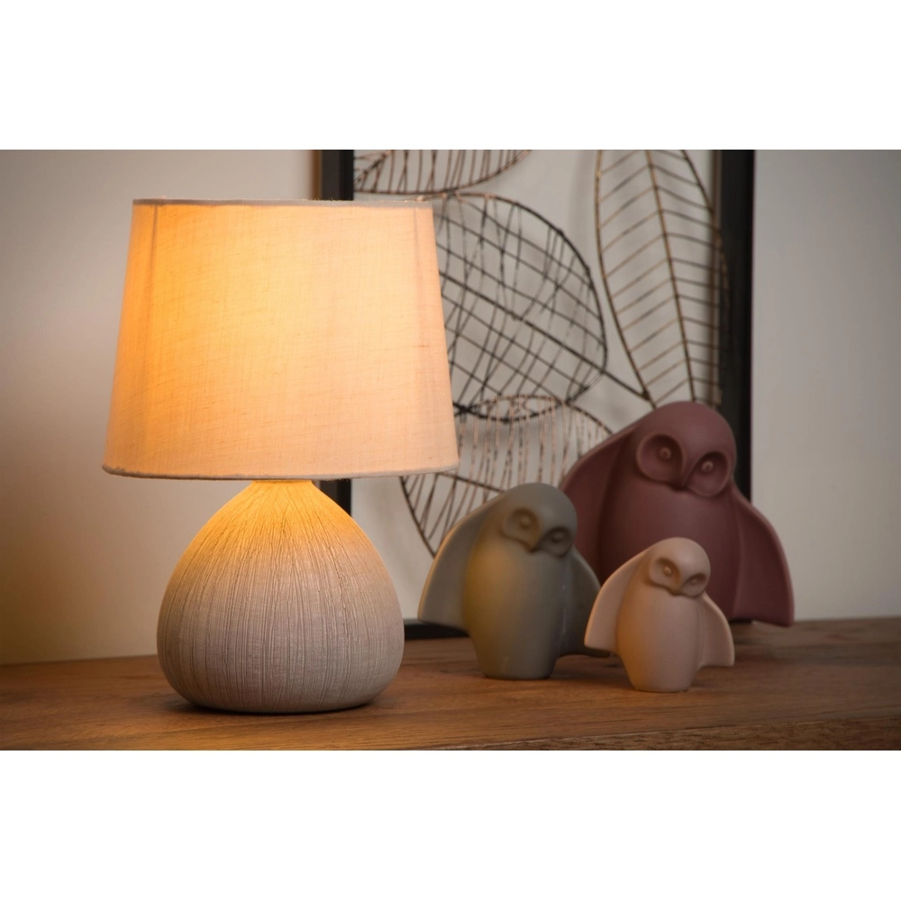 Lampe de table Ramzi brun sable Lucide 5411212470171