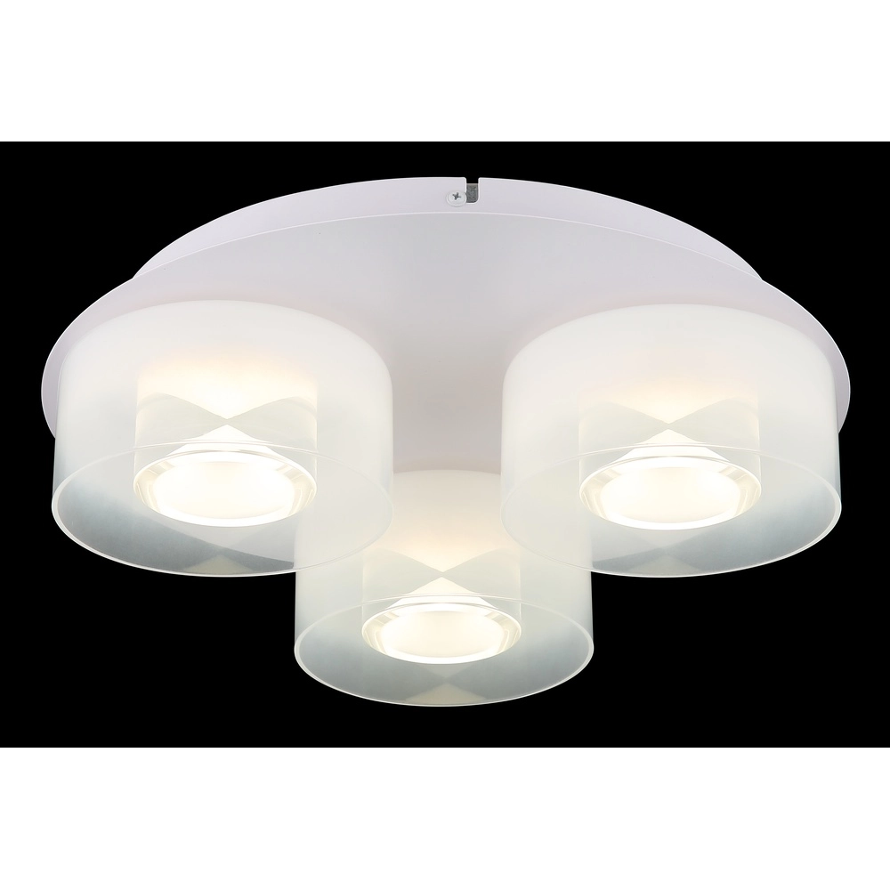 Lampe de plafond à design Belinda Blanc à 3 lumières Globo 9007371528318