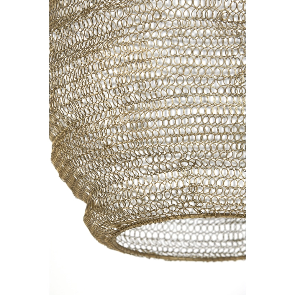 Lampe pendante en maille Nina Ø 38 cm - bronze ancien Light & Living 8717807175344