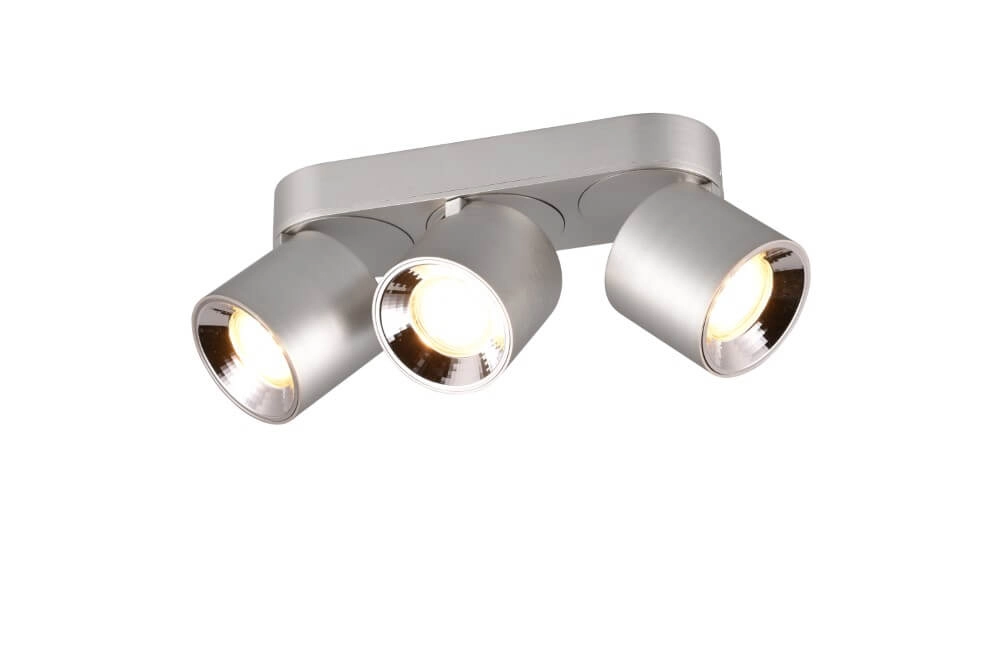 Plafonnier Guayana Nickel à 3 ampoules Trio 4017807574005