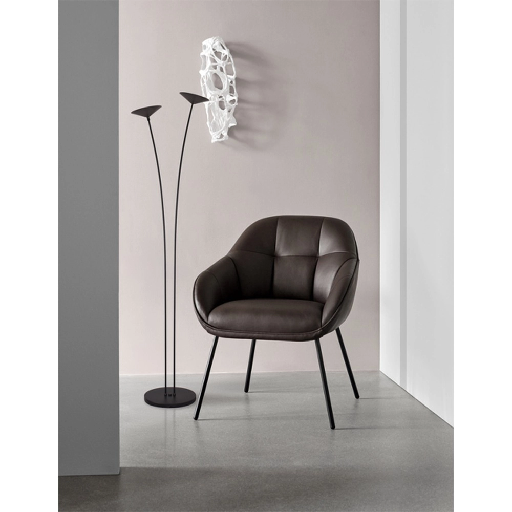 Lampe sur pied à deux lumières Ceppo Noir Masterlight 8718121348612