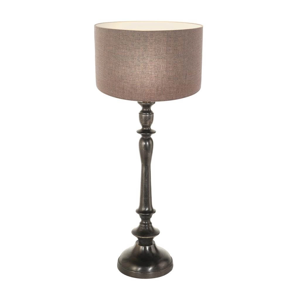 Lampe de table Bois avec capot gris Steinhauer 8712746172690