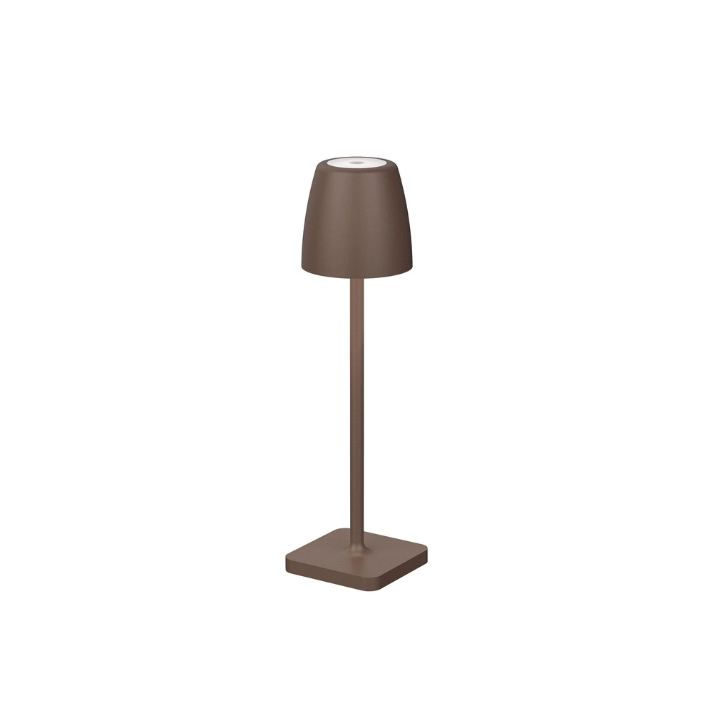 Lampe de table Colt Rechargeable brun rouille