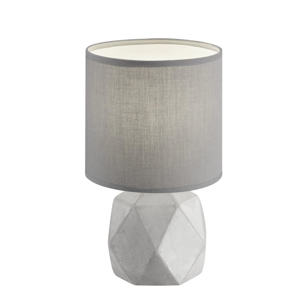Lampe de table Pike 28 cm gris béton avec titane Lampe de table Pike 28 cm gris béton avec titane