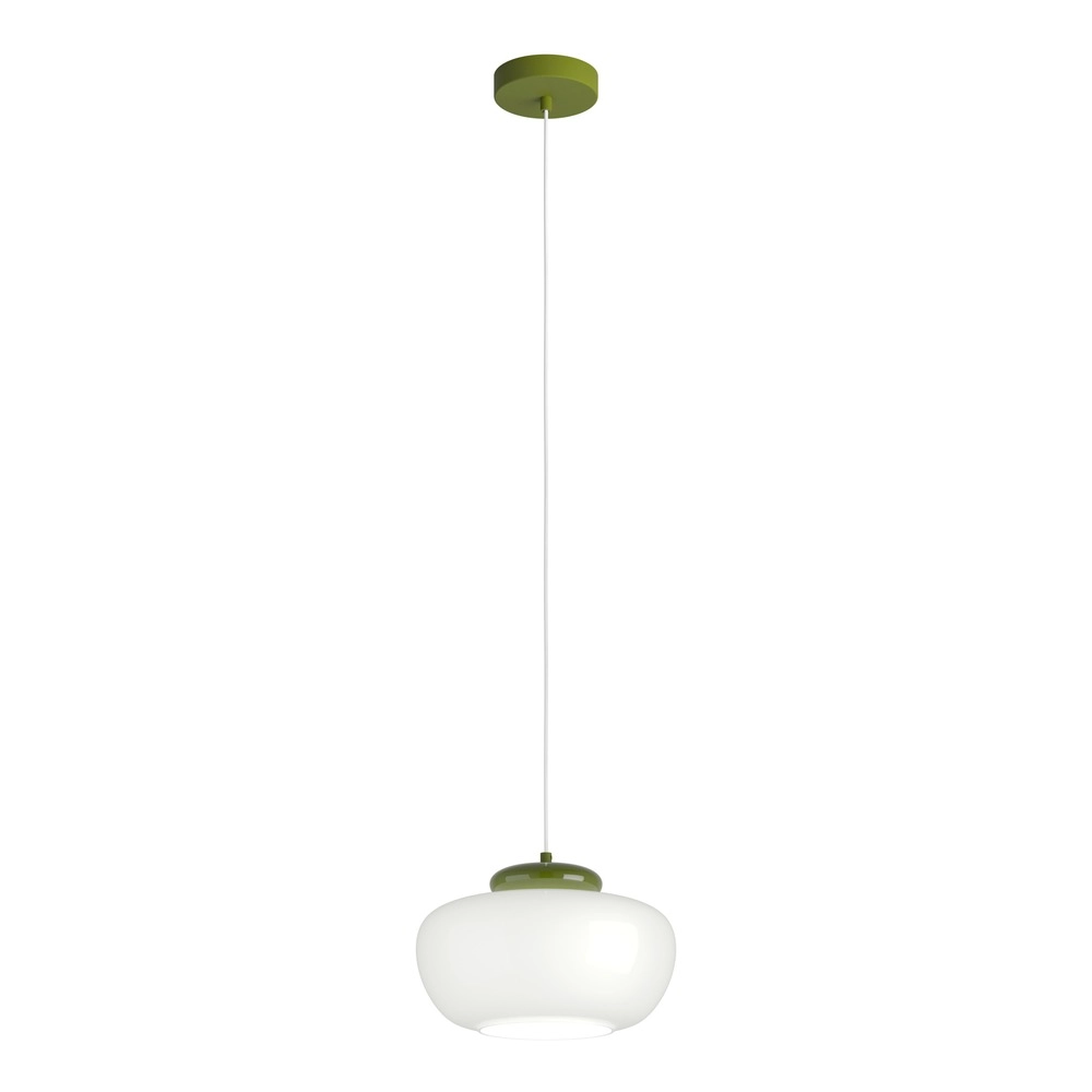 Lampe pendante de conception Berardelli blanc avec vert Ø 30cm Eglo 9008606404957