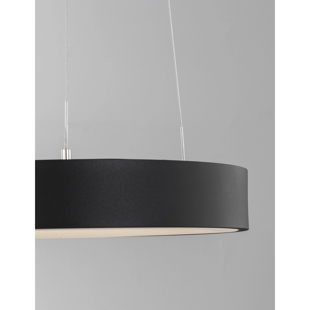 Suspension Rando Thin noir Ø 38cm Lyora 5212017420152