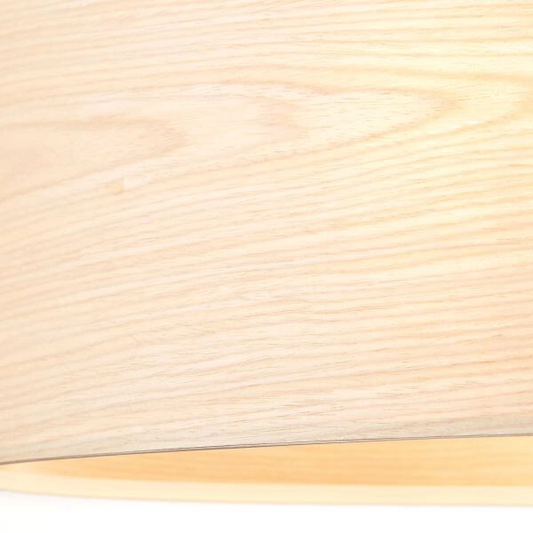 Lampe suspendue Ovale Romm noir avec du bois marron Brilliant 4004353394829