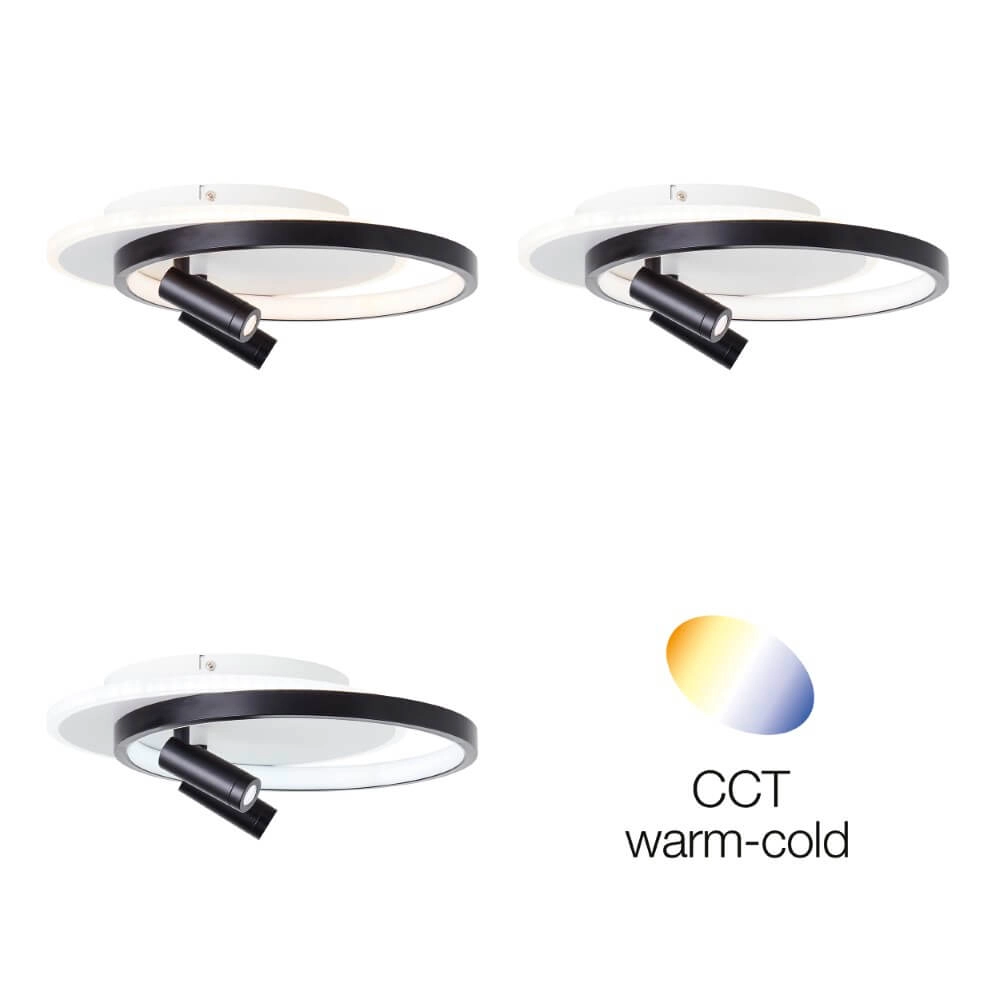Plafonnier LED Eunomia avec 2 spots Brilliant 4004353409684