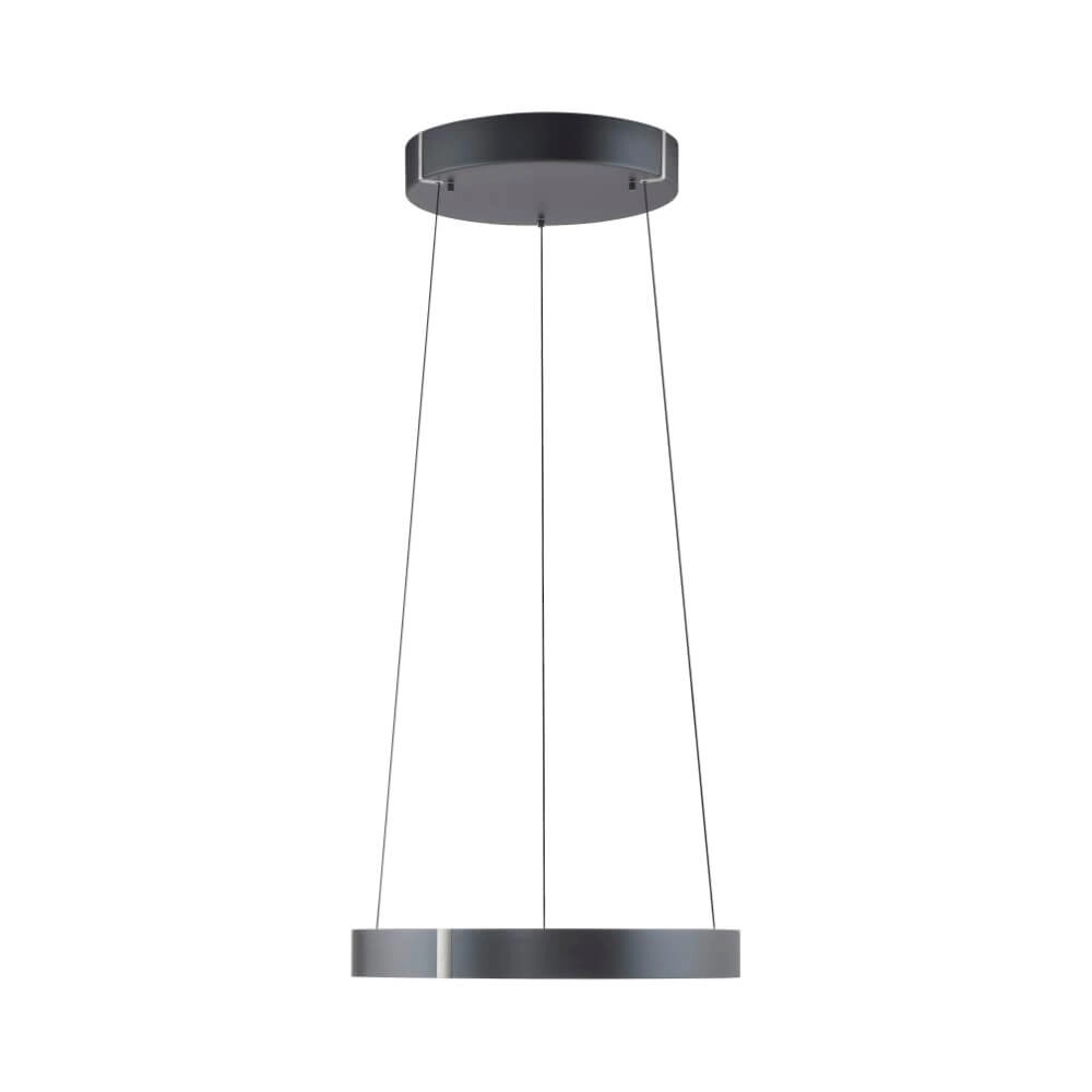 Lampe suspendue ronde Pure E-Clipse gris Ø 50cm Paul Neuhaus 4012248372319