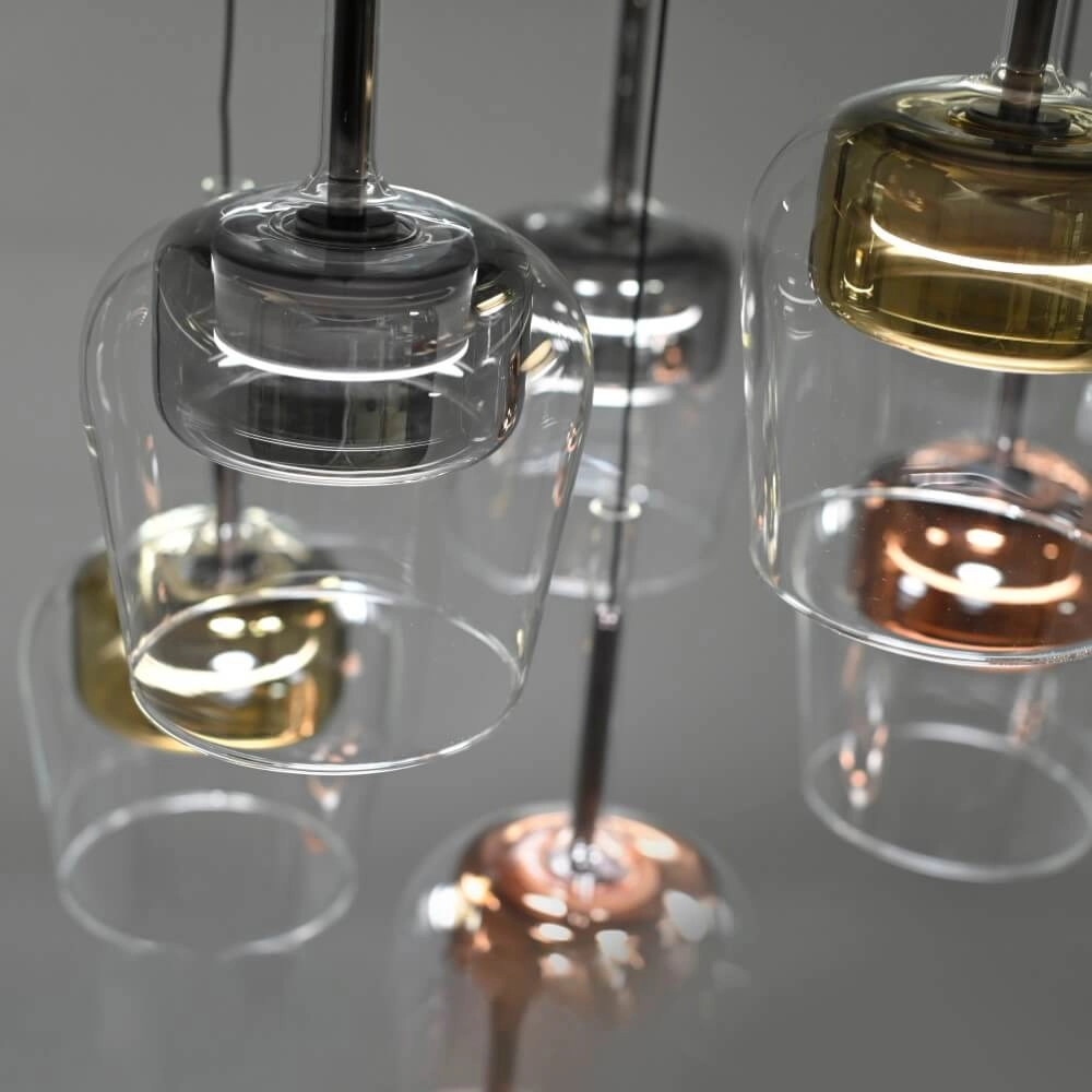 Lampe suspendue 6 lumières Q-Kon plusieurs couleurs Paul Neuhaus 4012248383872