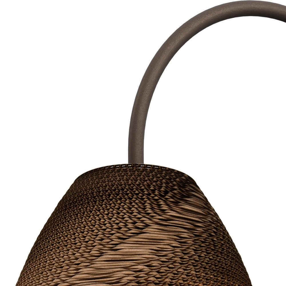 Lampe de pied Carta Pineapple Teinte Think-paper cacao Ø 29cm Masterlight 8718121438504