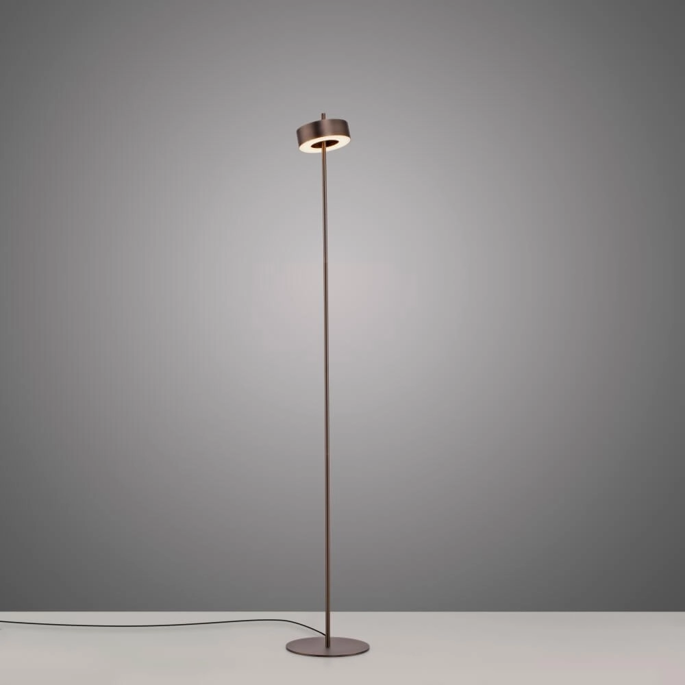 Lampadaire Q-Rotate marron de créateur Paul Neuhaus 4012248383230