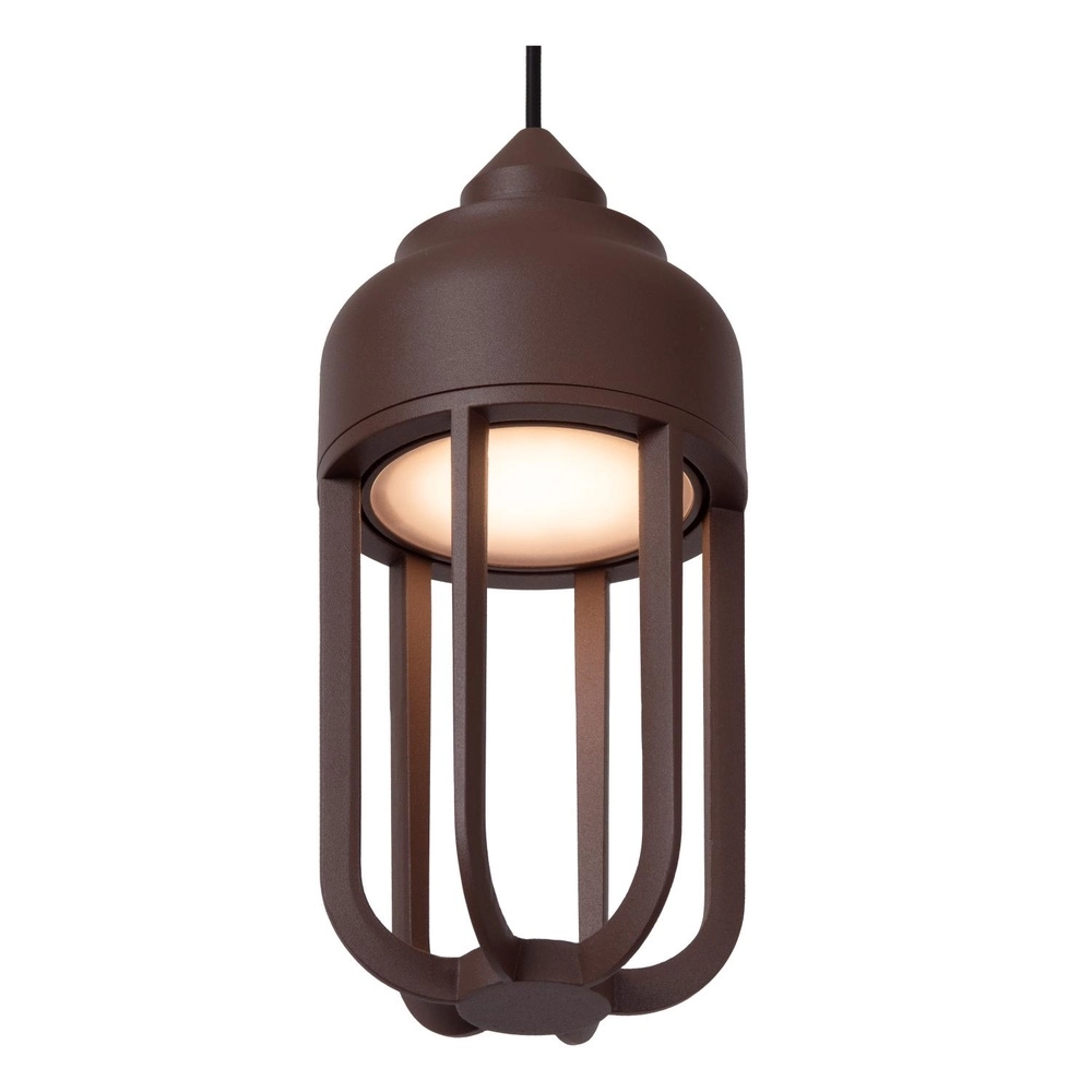 Lampe suspendue Wells Brun rouille Lucide 5411212334138